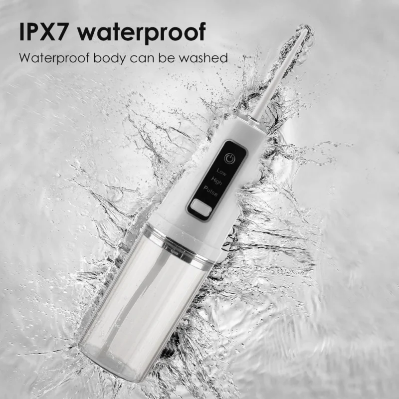 Portable USB Rechargeable Water Flosser - 230ML Dental Water Jet Teeth Cleaner - Image 6