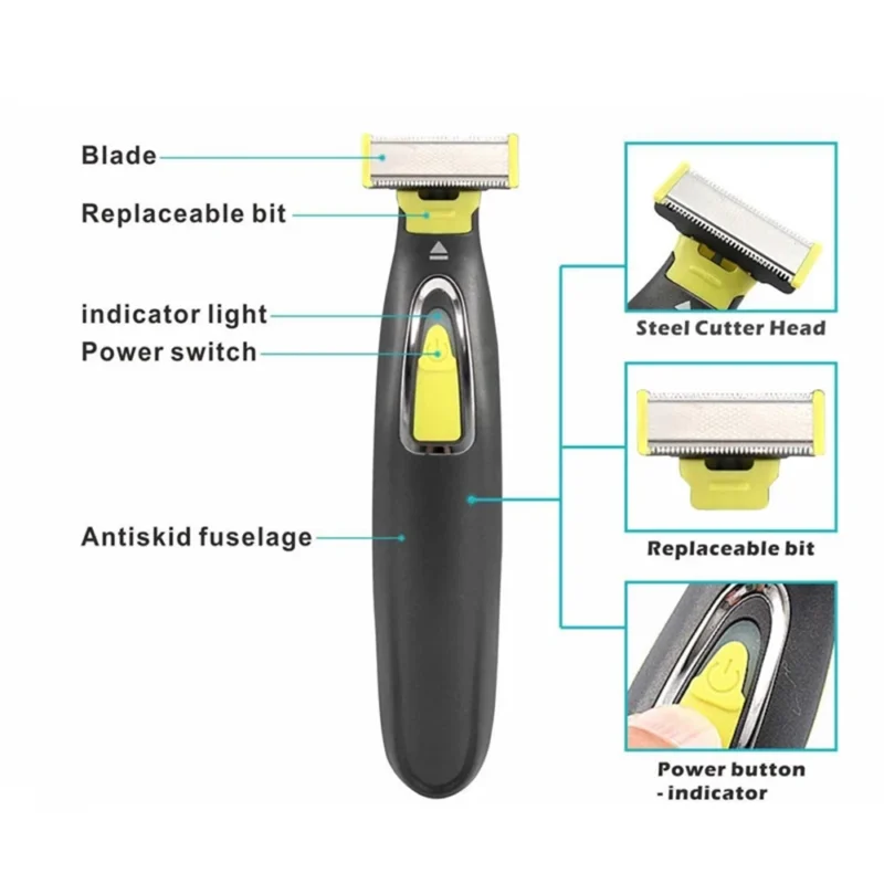 USB Rechargeable Electric Shaver for Men – Beard Trimmer & Face Care Epilator Machine - Image 3