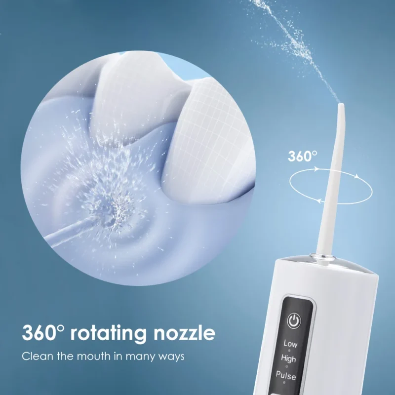 Portable USB Rechargeable Water Flosser - 230ML Dental Water Jet Teeth Cleaner - Image 5