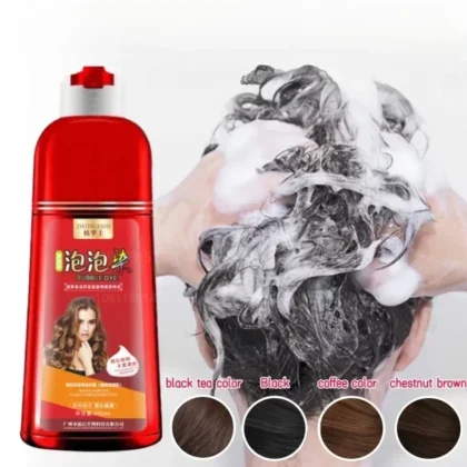 400ml Pure Natural Non-irritating Hair Dye Shampoo Color