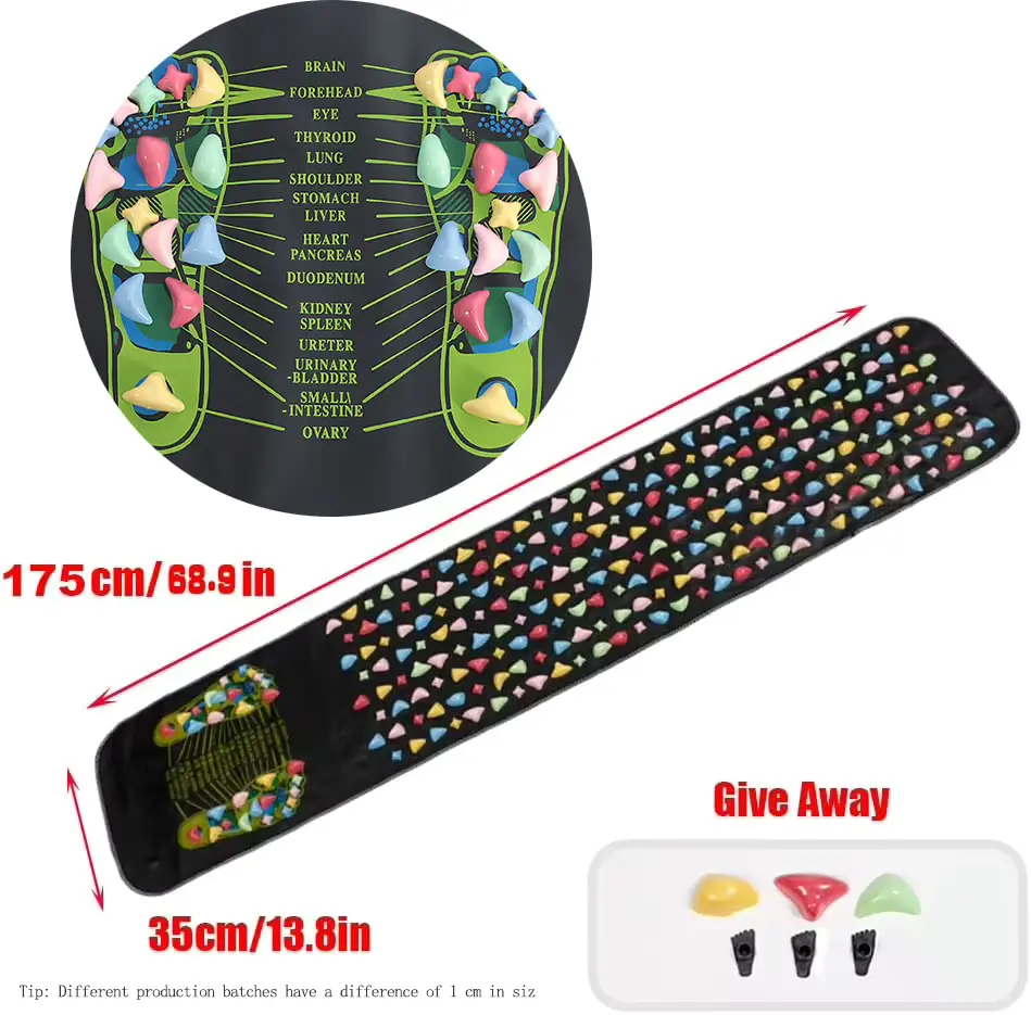 Fingerpressure Board Foot Foot Massage Pad Health Walk Foot Pressure Board Foot Massage Pad Imitation Goose Soft Stone - Image 9
