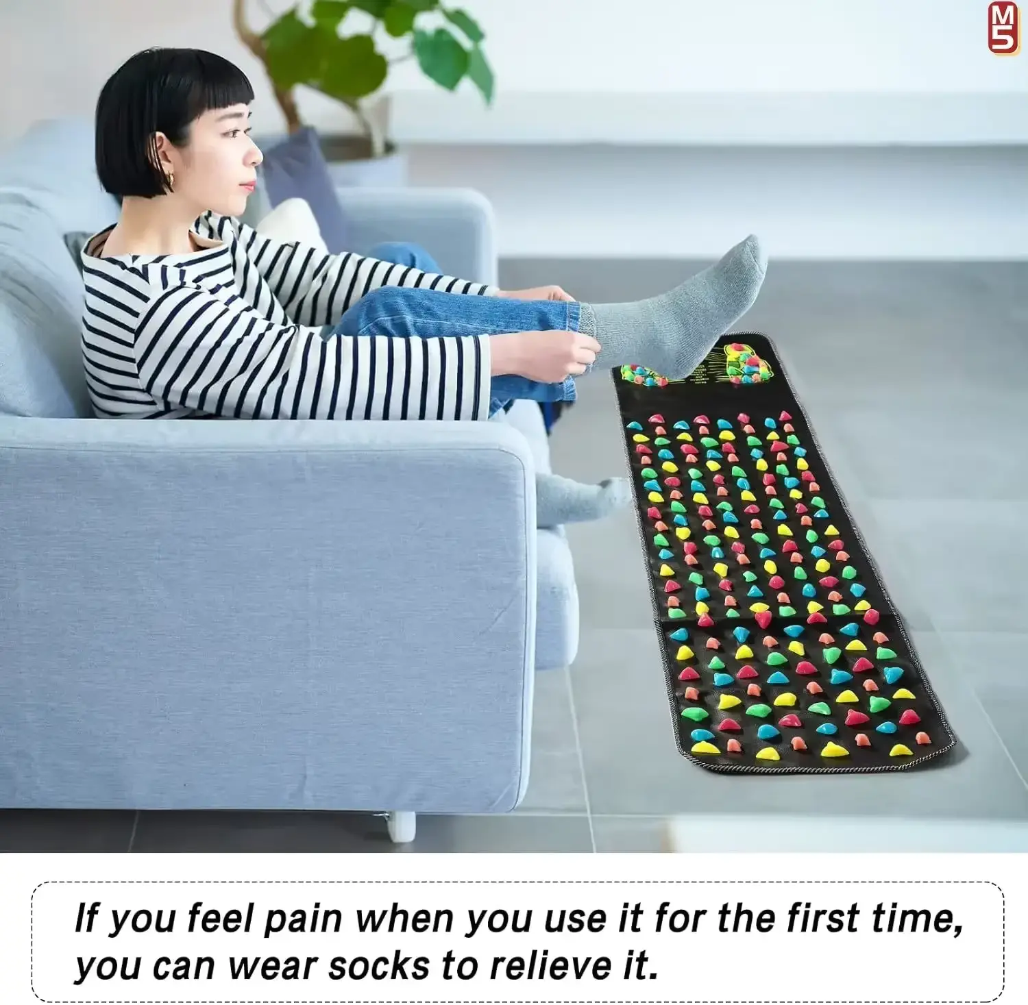 Fingerpressure Board Foot Foot Massage Pad Health Walk Foot Pressure Board Foot Massage Pad Imitation Goose Soft Stone